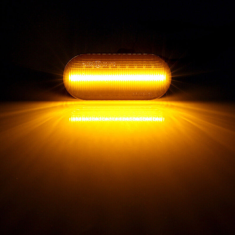 2Pcs LED Side Marker Light Turn Signal Lamp For Ford Focus MK2 C-Max Fiesta