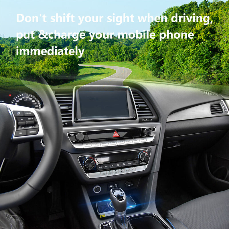 WXZOS Center Console Phone Wireless Fast Charging Pad for Hyundai Sonata 2018