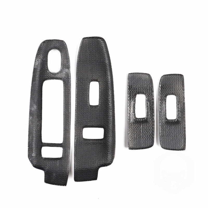 WXZOS Genuine Carbon Fiber Power Window Switch Bezel Cover for Hummer H3 2007-2010