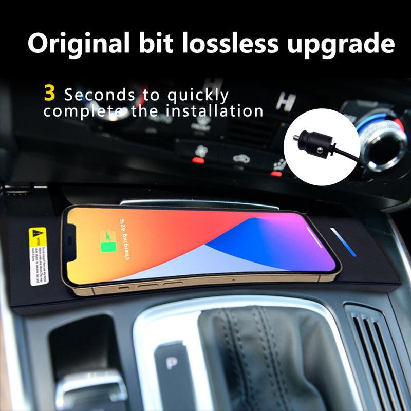 WXZOS Center Console Phone Wireless Fast Charging Pad for Audi Q5 SQ5 2010-2017