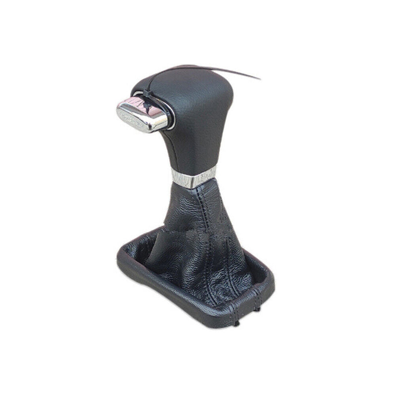 Genuine Leather Gear Stick Shifter Knob w/Gaitor Boot for VW Tiguan 2009-2011