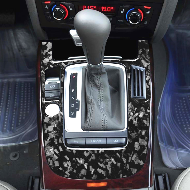 WXZOS Genuine Carbon Fiber Gear Shift Lever Panel Trim for Audi A5 S5 RS5 2009-2012