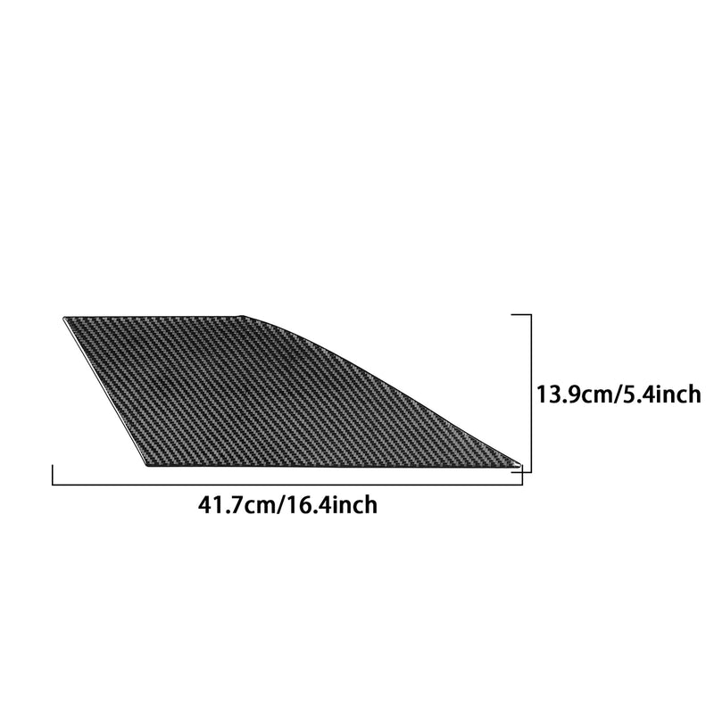 WXZOS Genuine Carbon Fiber Front Storage Vent Trim for Chevrolet Corvette C8 2020-2024