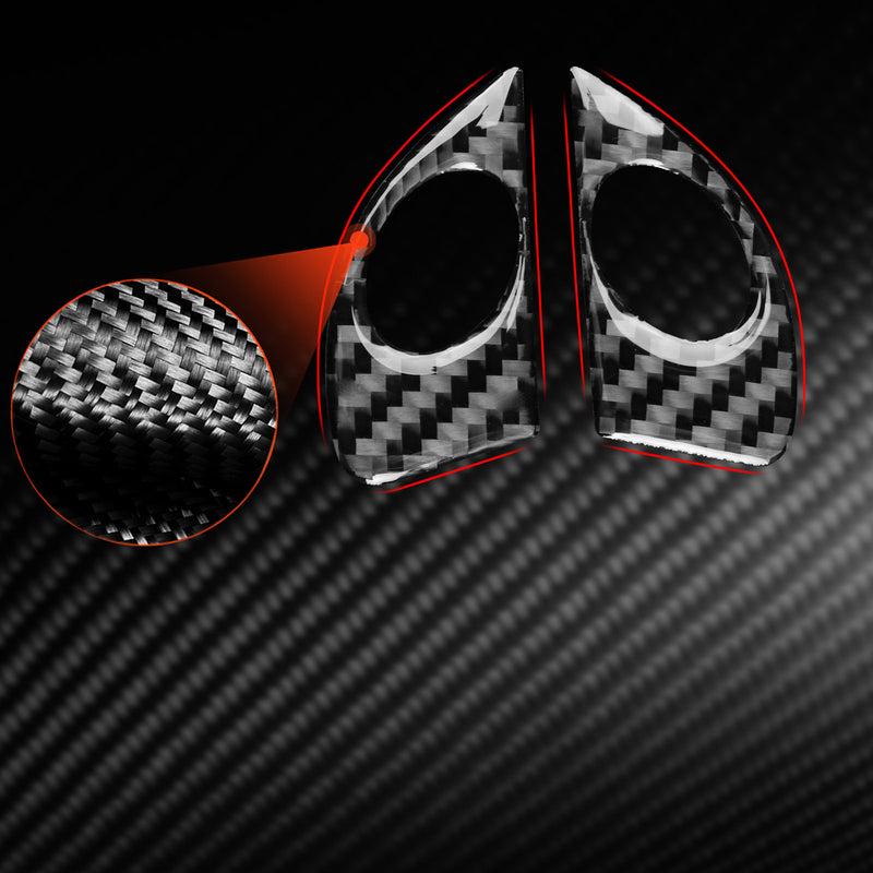 WXZOS Genuine Carbon Fiber Steering Wheel Switch Trim for Toyota Celica 2000-2005