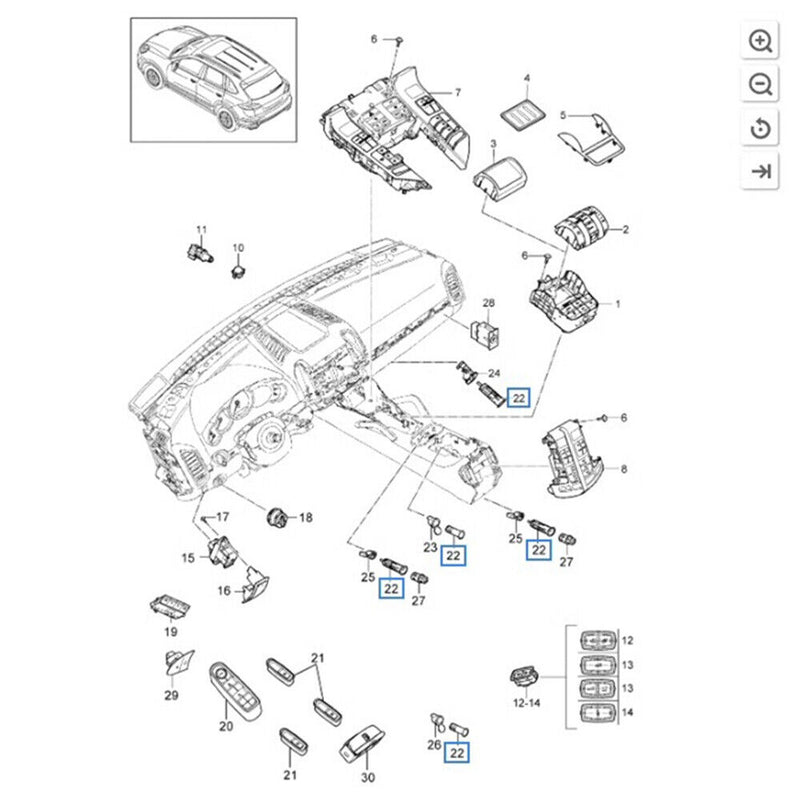 Vente Prise allume cigare prise ??lectrique 12V pour Porsche Cayenne 2003-2017
