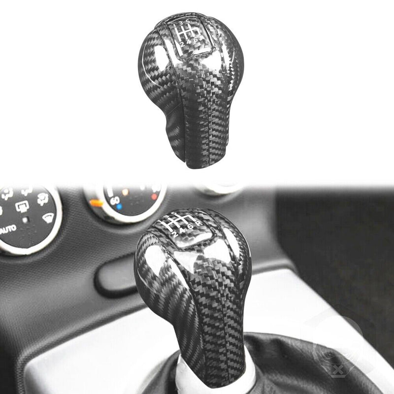 Genuine Carbon Fiber Gear Shift Knob Handle Cover Fit for Nissan 350Z 2003-2009