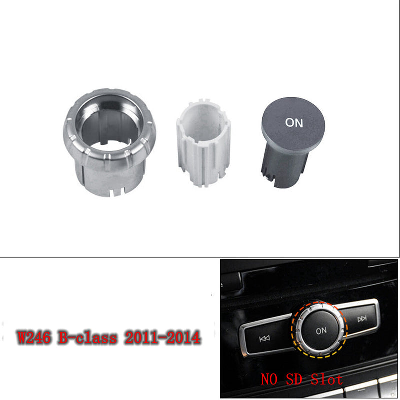 WXZOS CD Audio Control Button Knob Cover Set for Mercedes-Benz W156 GLA 2013-2015