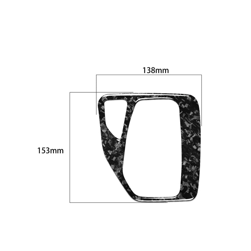 WXZOS Genuine Carbon Fiber Gear Shift Lever Panel Trim for BMW E84 X1 2011-2015