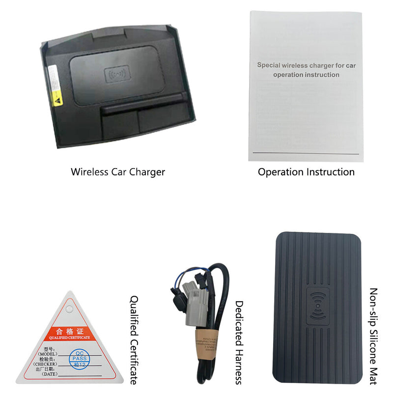 WXZOS Center Console Phone Wireless Fast Charging Pad for Cadillac ATS-L 2014-2017