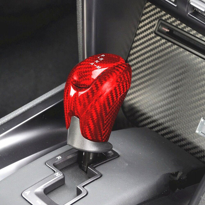 Genuine Carbon Fiber Gear Shift Knob Handle Cover Fit for Nissan GT-R 2008-2015
