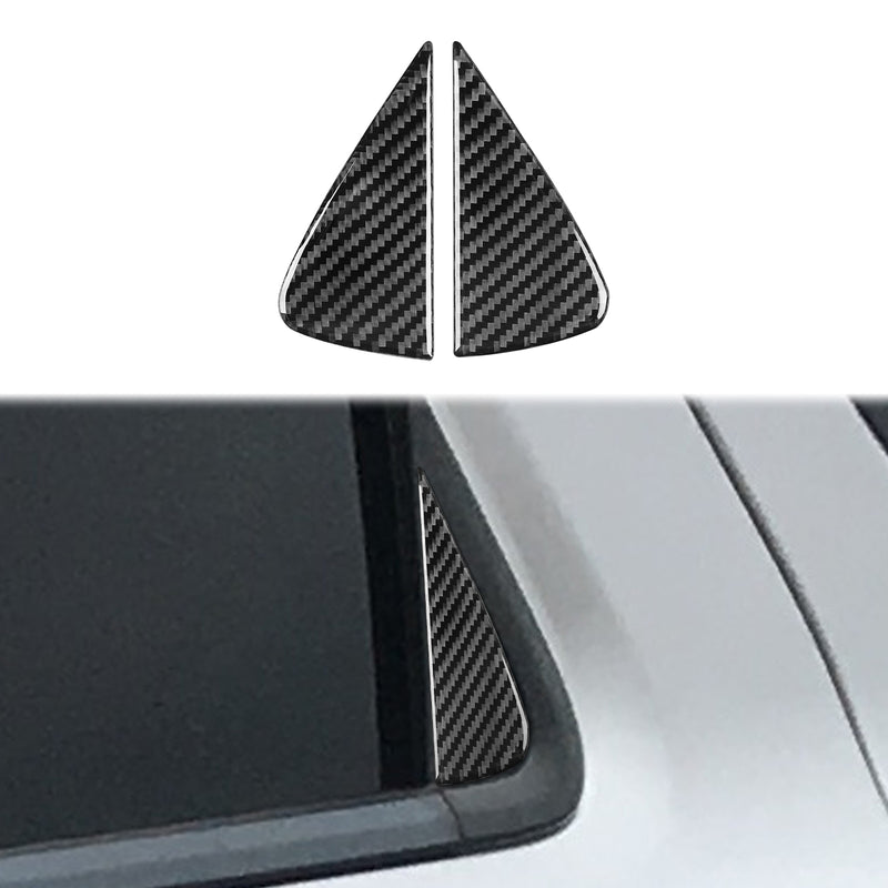 WXZOS Genuine Carbon Fiber Exterior Door C-Pillar Trim for Dodge Durango 2011-2019