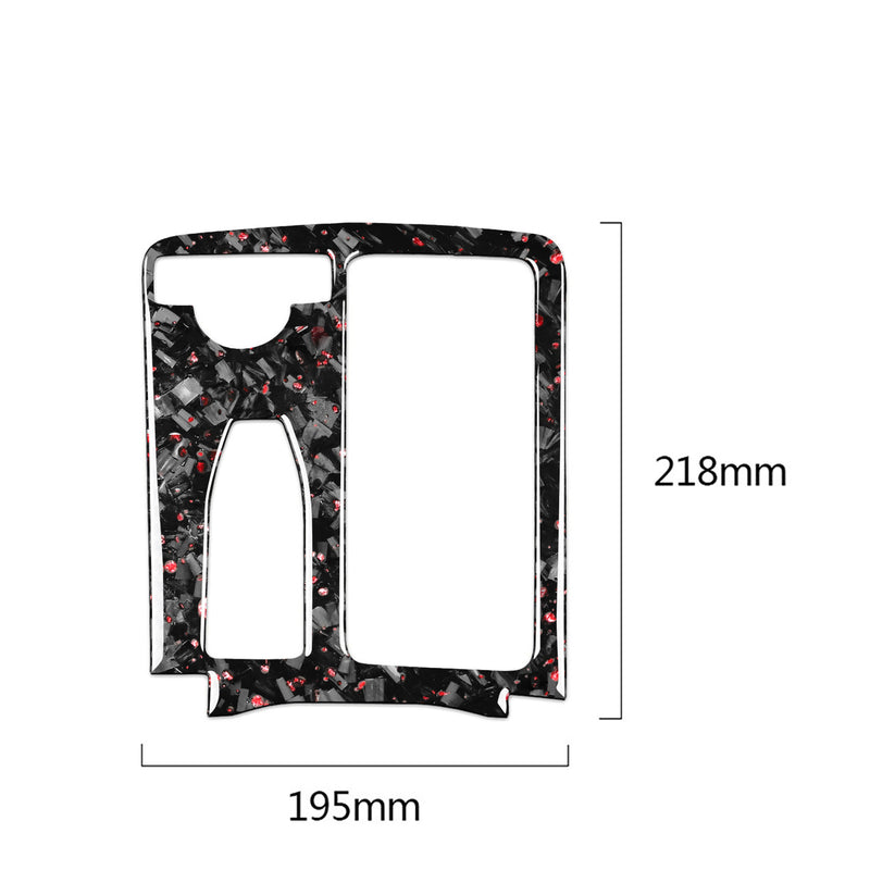 WXZOS Genuine Carbon Fiber Gear Shift Lever Trim for Mercedes W204 C-Class 2007-2013
