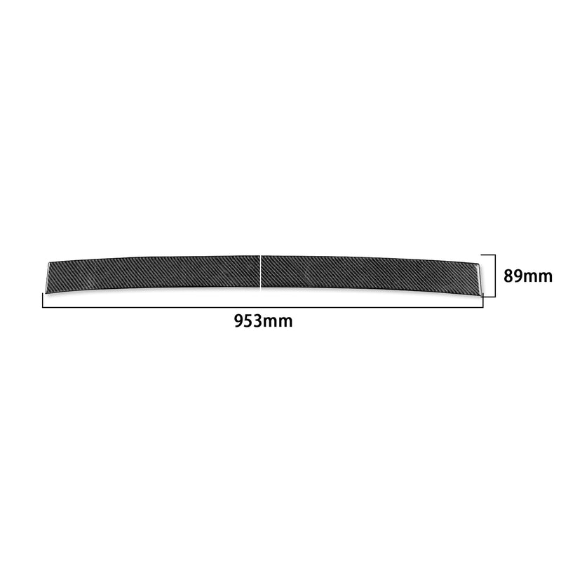WXZOS Genuine Carbon Fiber Rear Roof Window Trim for Porsche 718 Boxster 2017-2024