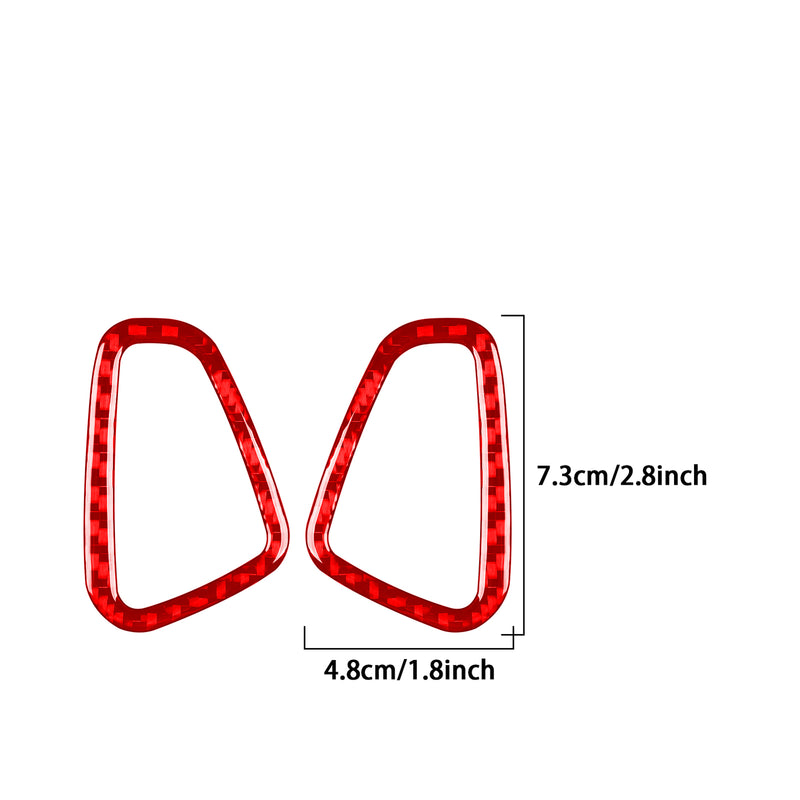 WXZOS Carbon Fiber Dashboard Air Outlet Vent Trim for Mercedes W206 C-class 2022-2024