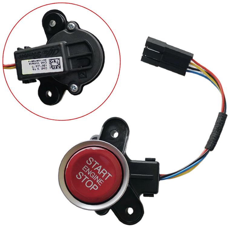 WXZOS Dash Engine Igntion START STOP Switch Red Button for Alfa Romeo Giulia 2017-2024