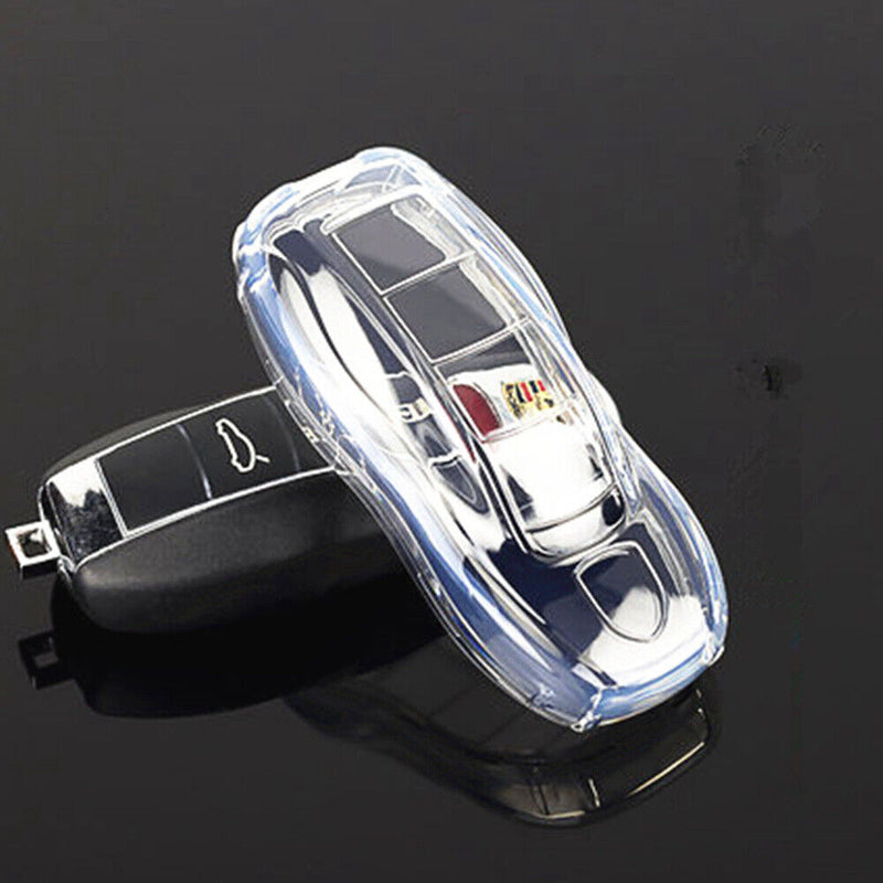 TPU Remote Smart Key Case Cover for Porsche Boxster Cayman 981 2013-2016