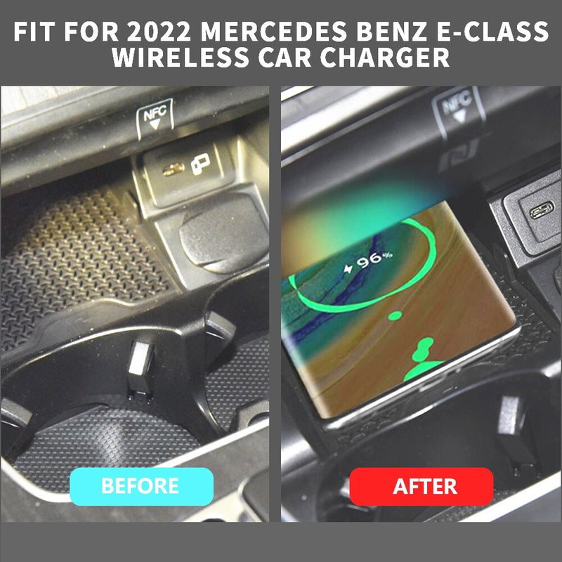 WXZOS Center Console Wireless Fast Charging Pad for Mercedes-Benz W213 E-class 2022