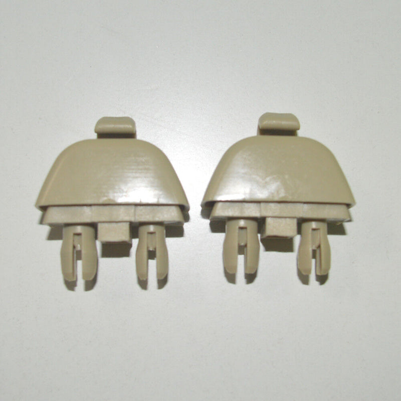 2 Pcs 4F0857561 Beige Sun Visor Clip Hook Mount for Audi A6 C6 2004-2011