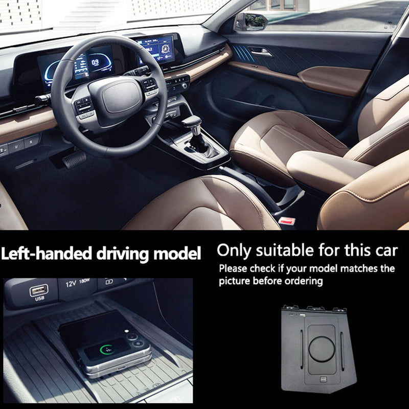WXZOS Center Console Phone Wireless Fast Charging Pad for Hyundai Elantra 2012-2015
