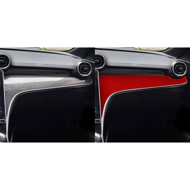 WXZOS Genuine Carbon Fiber ‌Passenger Side Dash Trim for Benz W206 C-class 2022-2024