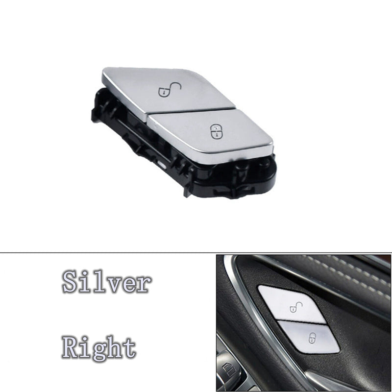 WXZOS Silver Front Right Door Lock Switch for Mercedes-Benz W290 AMG GT 2020-2024