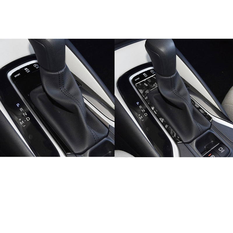 WXZOS Genuine Carbon Fiber Gear Shift Lever Panel Trim for Toyota Corolla 2019-2020
