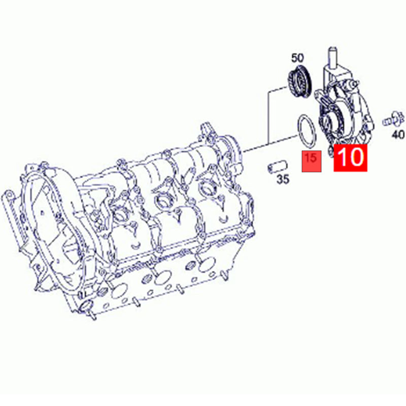 WXZOS M272 Engine Brake Vacuum Pump Seal Ring for MercedesBenz CLC230 CLC350 2008-2011