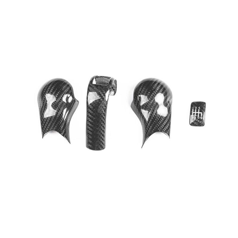 Genuine Carbon Fiber Gear Shift Knob Handle Cover Fit for Nissan 350Z 2003-2009