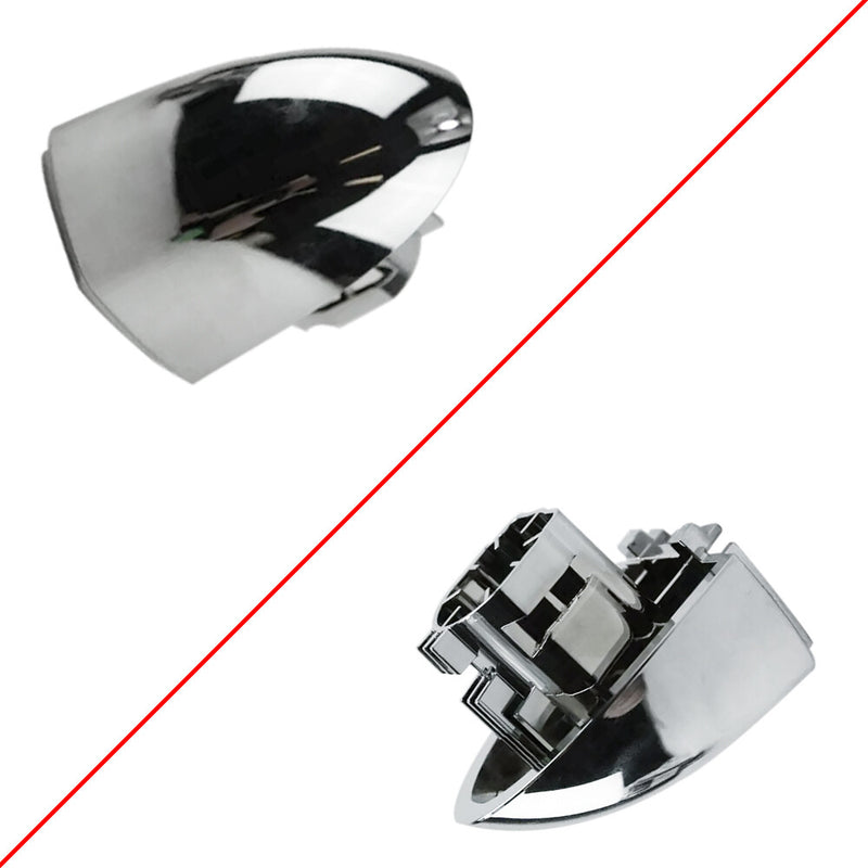 WXZOS 1PC Chrome Right Door Handle Cover Plug Cap for Maserati Ghibli(M157)2014-23 LHD