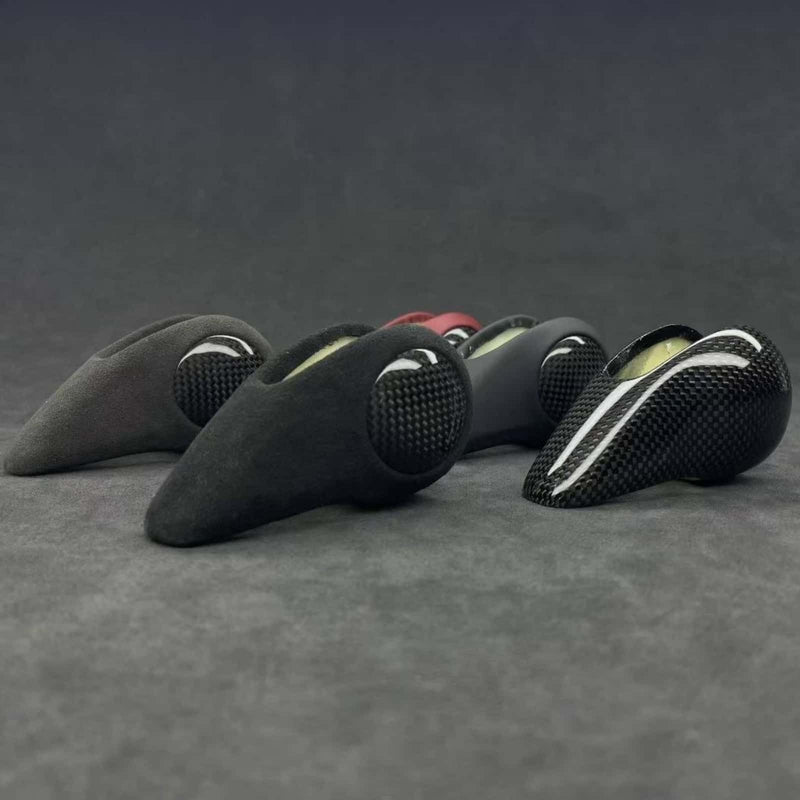 WXZOS 1PC Carbon Fiber&Leather Gear Shift Shifter Knob for Porsche 981 Boxster 2013-16