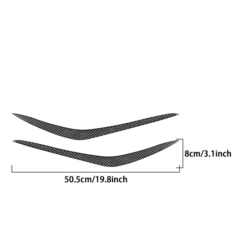 WXZOS Genuine Carbon Fiber Front Bumper Corner Trim for Chevrolet Corvette C8 2020-24