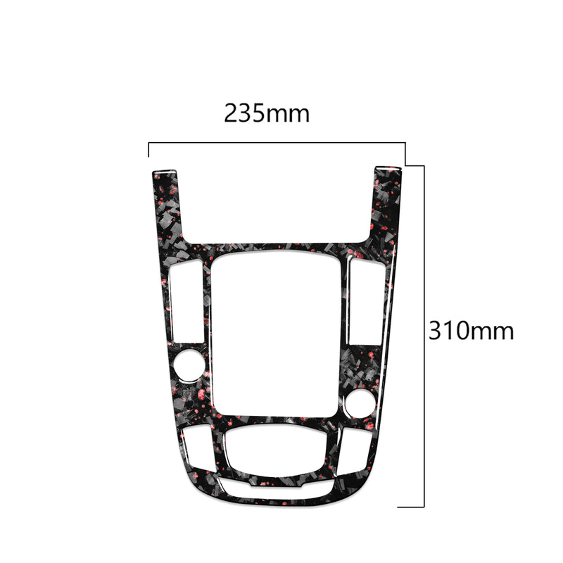 WXZOS Genuine Carbon Fiber Gear Shift Lever Panel Trim for Audi A4 B8 S4 RS4 2013-2016