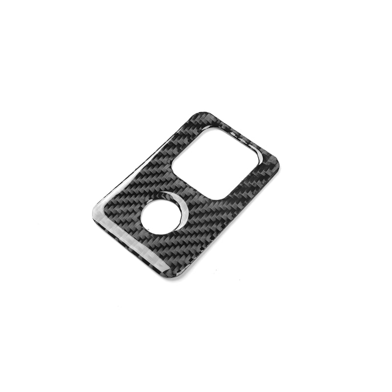 WXZOS Carbon Fiber EPB Parking Brake Switch Trim for Chevrolet Corvette C8 2020-2024