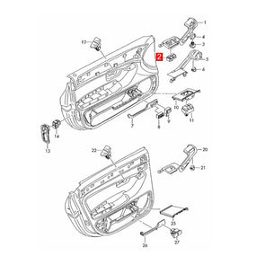 Master Power Window Control w/Child Lock Switch 4E0959851 for Audi 2004-10 A8 D3