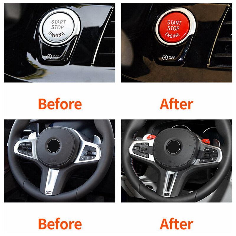 Steering Wheel M1 M2 Control w/Start Stop Button Kit for BMW X3 X4 X5 2019-2022