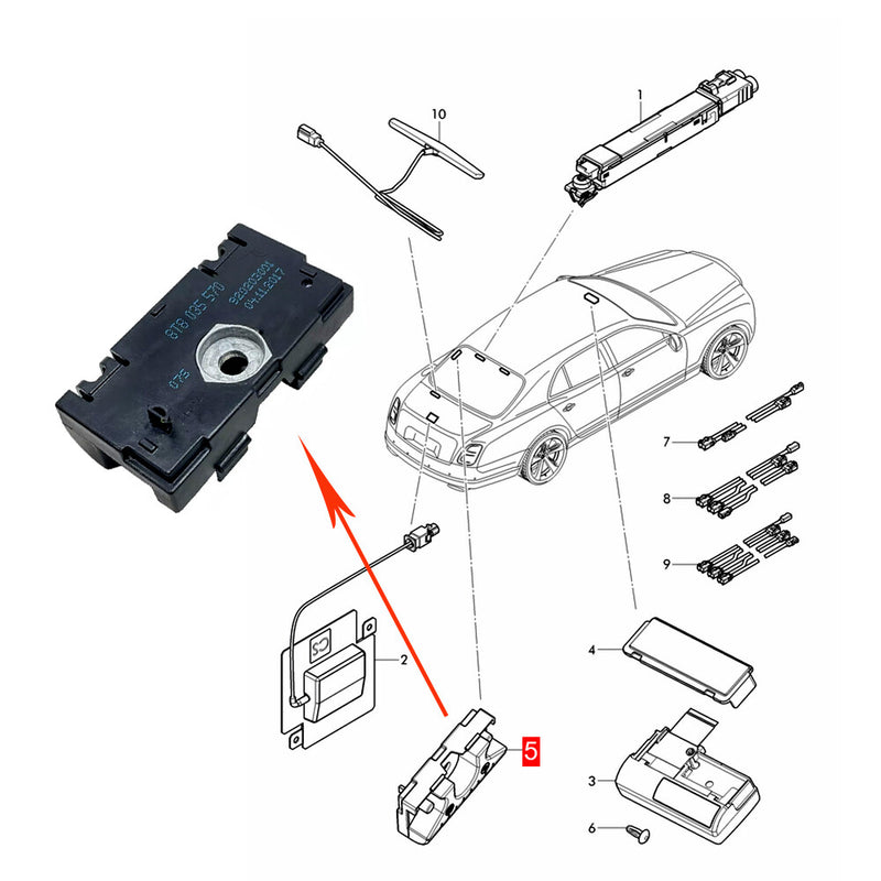 WXZOS Radio Antenna Noise Filter Suppressor for Audi Q2/Q2 Quattro 2018-2023