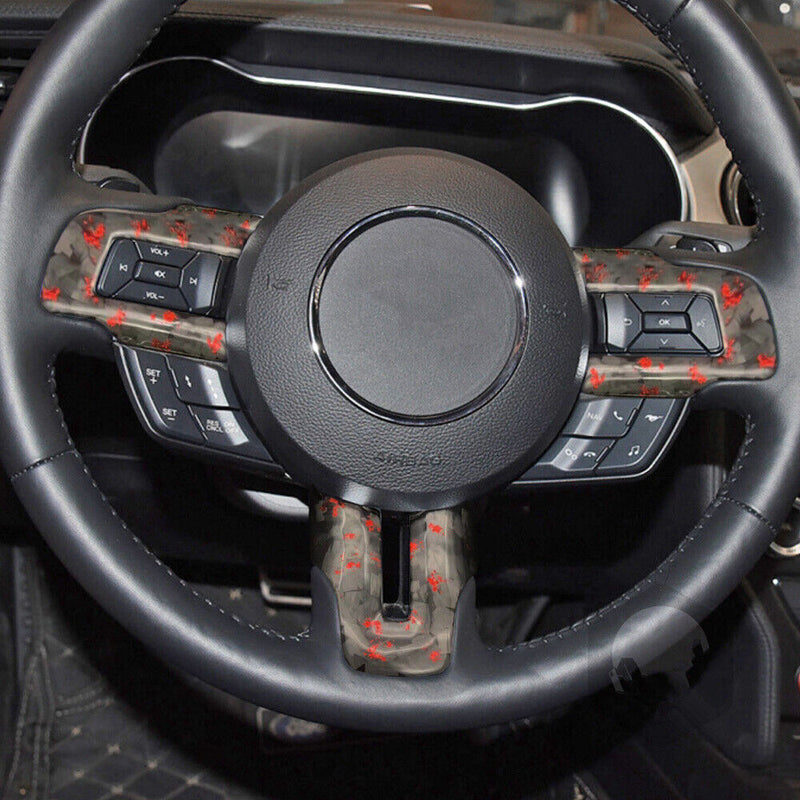 Forging Process Steering Wheel Cover Trim for Ford 2015-2021 Mustang GT350 GT500
