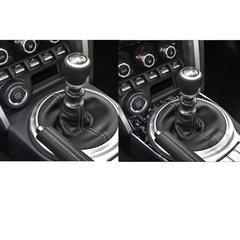 WXZOS Genuine Carbon Fiber Gear Shift Knob Lever Panel Trim for Toyota  86 2017-2020