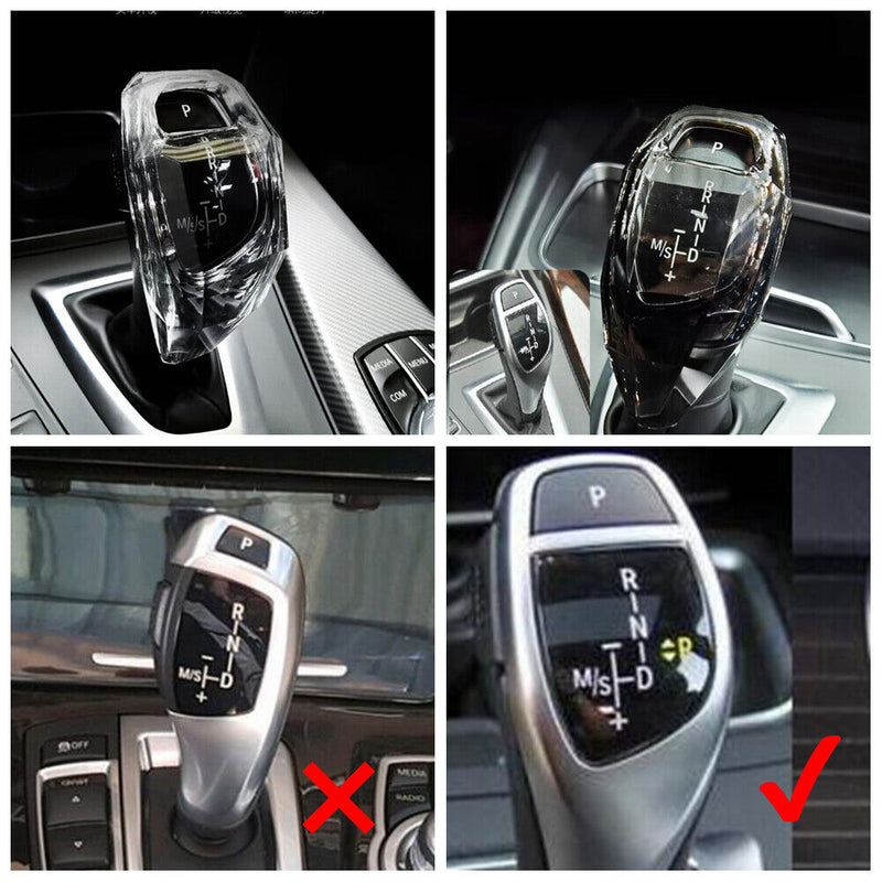 Rock Crystal Gear Shift Knob Cover Decor For BMW 5' 7' X6 X5 F01 F10 F30 F35 F18