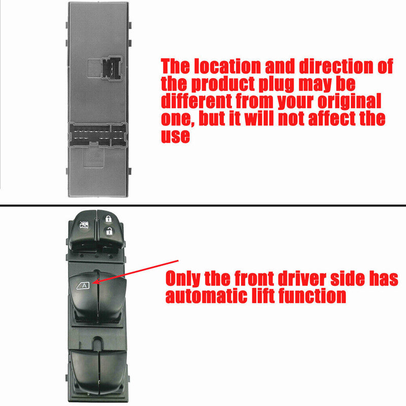Front Left Driver Side Master Power Window Switch for Nissan Altima Leaf 2013-18