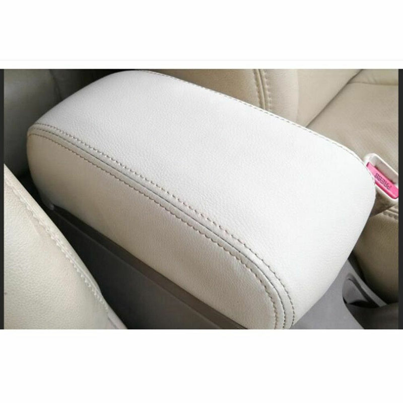 Beige Leather Console Lid Armrest Cover For Hyundai 2006-2013 Tucson