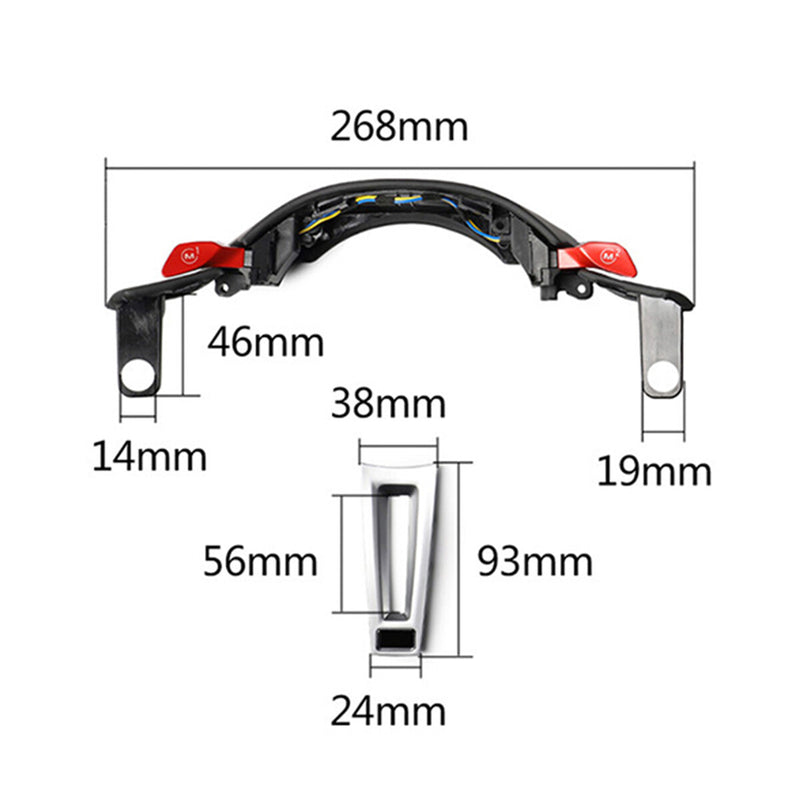 WXZOS 1SET Steering Wheel M1 M2 Driving Mode Switch Button for BMW G30 5series 2018-23