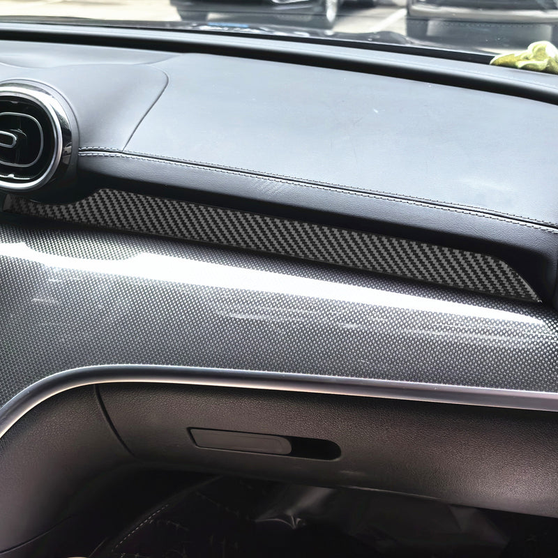 WXZOS Genuine Carbon Fiber ‌Passenger Side Dash Trim for Benz W206 C-class 2022-2024