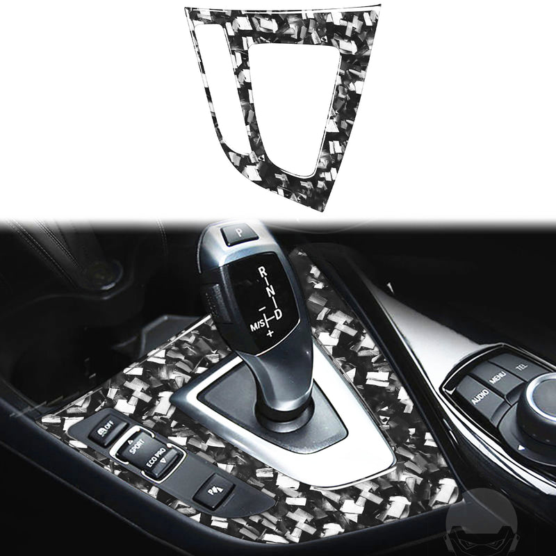 WXZOS Genuine Carbon Fiber Gear Shift Lever Panel Trim for BMW F20 1 series 2012-2015