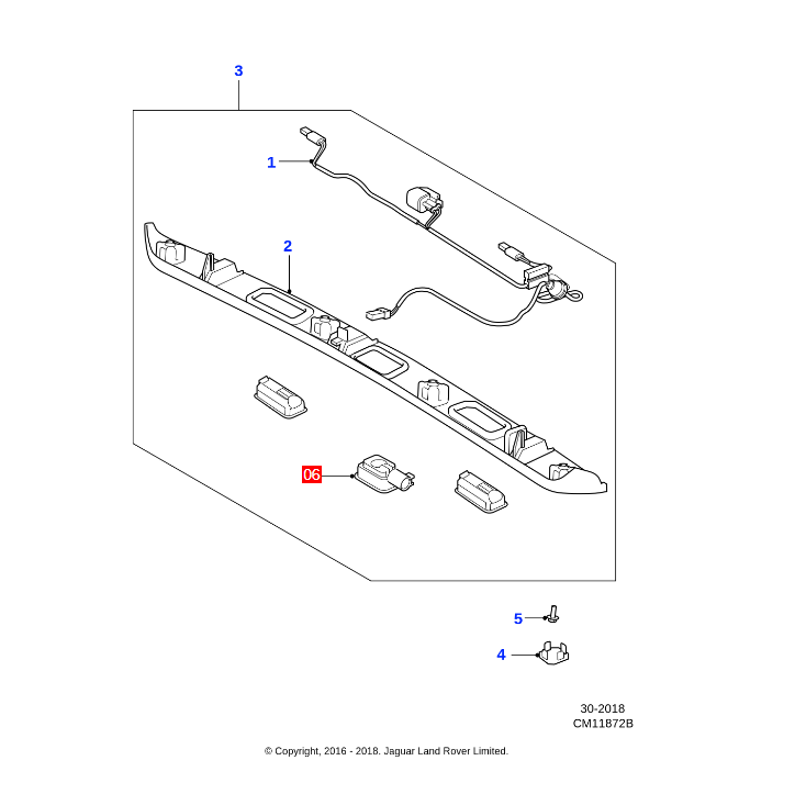 WXZOS Rear Trunk Boot Opening Microswitch Button for Jaguar XK (X150) 2007-2014