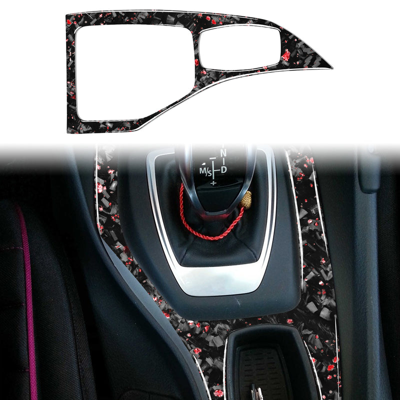 WXZOS Genuine Carbon Fiber Gear Shift Lever Panel Trim for BMW E84 X1 2011-2015