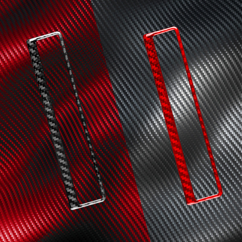 WXZOS Genuine Carbon Fiber Hazard Light Switch Trim for Chevrolet Corvette C8 2020-24