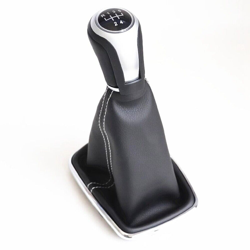 5 Speed Gear Shift Knob Cover Stick Lever Boot for VW Bora Golf MK4 2003-2006