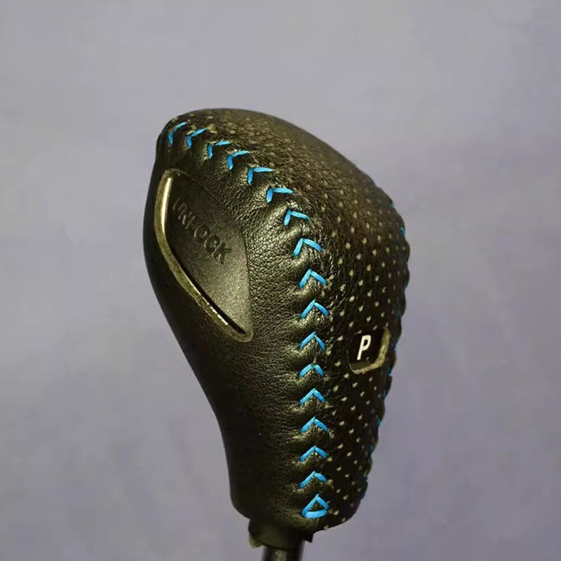 WXZOS 1PC Leather Gear Shift Knob Protective Cover for BMW F44 G42 2series 2020-2023