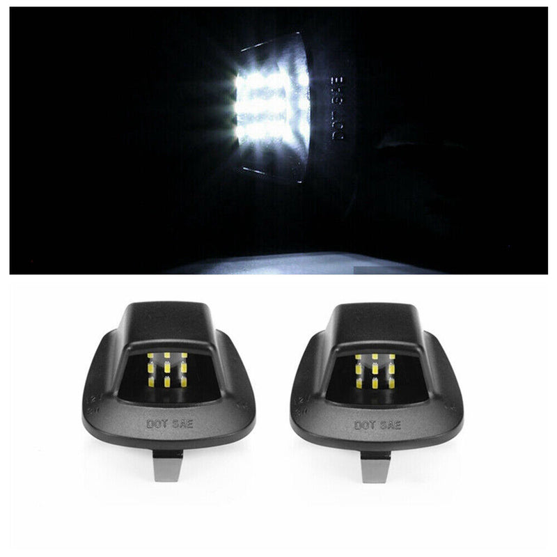 2Pcs Bright White License Plate Light for Mitsubishi 2006-2009 Raider